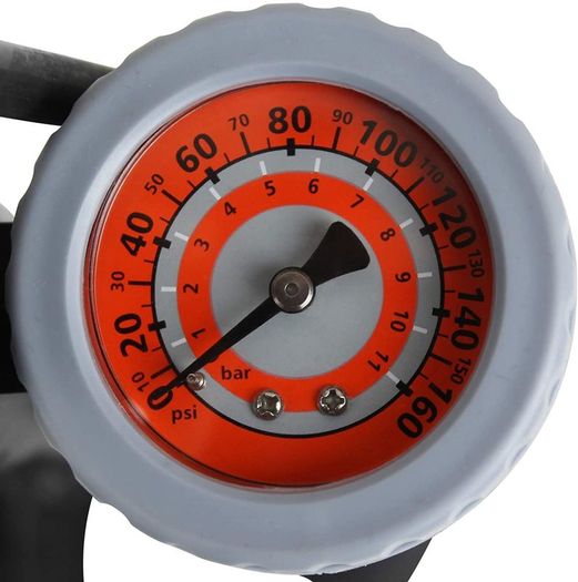 Dunlop Bike Floor Pump with Analogue Gauge - FREE SHIPPING - Delivery in 1/2 working days by GLS