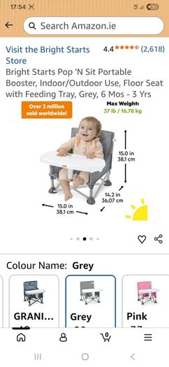 New Pop & Sit Portable Booster