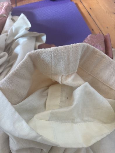 Beautiful fleece interlined curtains from period home. Make an offer.