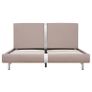 Bed Frame Cappuccino Faux Leather 120x190 cm Image 3