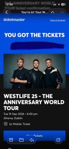 westlife tickets