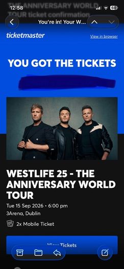 westlife tickets