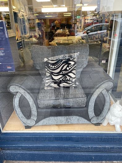 Three seater sofa and armchair