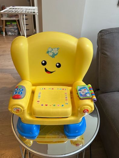 Fisher Price Laugh and Laugh Yellow Chair
