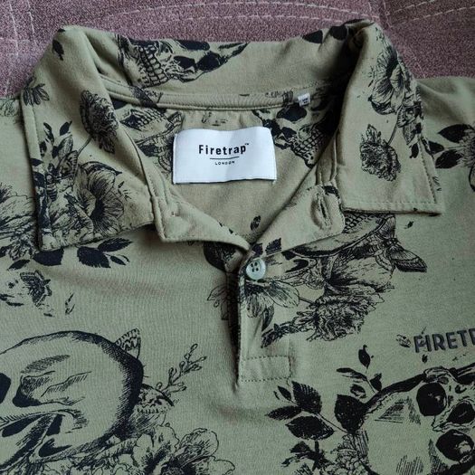Firetrap Mens Printed Polo Shirt , size M