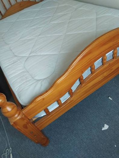 double bed and mattress