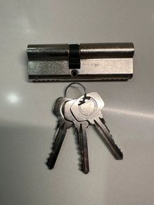 Yale Fire Rated 1 Star 6-Pin Euro Cylinder Lock 40-50 (90mm) Satin Nickel