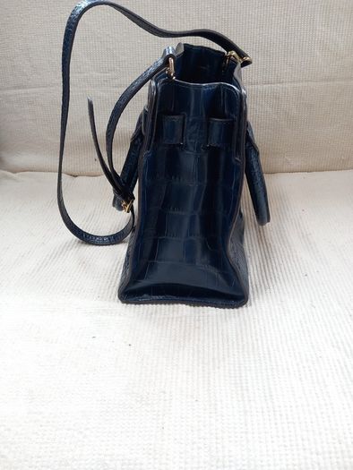 Michael Kors Navy Leather Bag