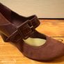 Clarks Burgundy Mary Jane Heels (UK4) Image 6