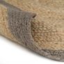Handmade Rug Jute with Grey Border 150 cm Image 3