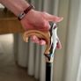 Unique Handmade Walking Stick, Shark Handle, Never Used Image 2