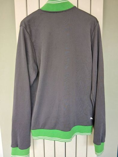 Grey & Green Puma Tracksuit top