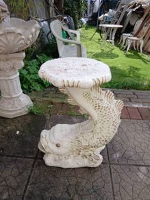 fish pedestal plant stand