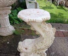 fish pedestal plant stand