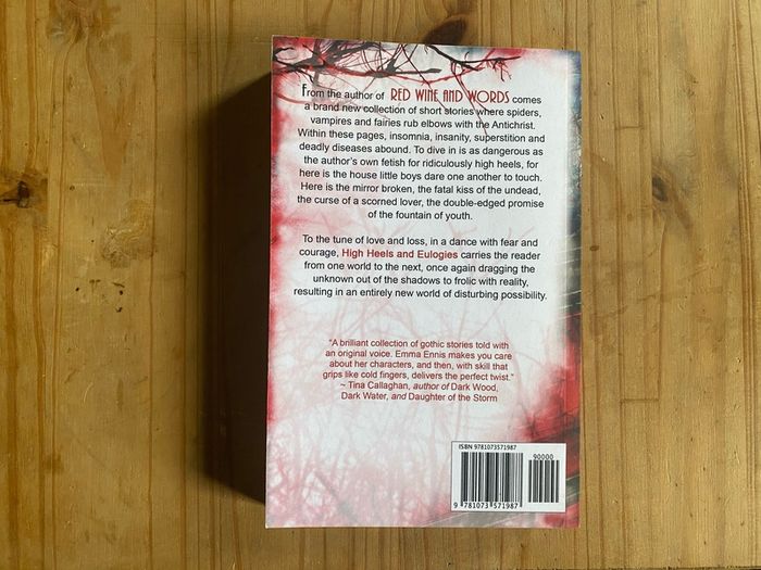 Emma Ennis SIGNED High Heels and Eulogies Book
