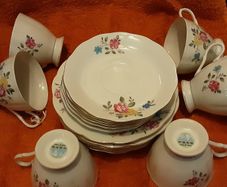 six setting cup saucer and side plates