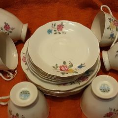 six setting cup saucer and side plates