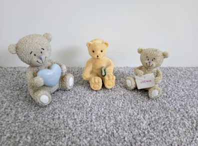 3 Decorative Bear Figurines