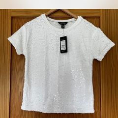 white sequence top