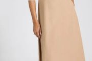 Camel &amp; Cream Dress With Pockets