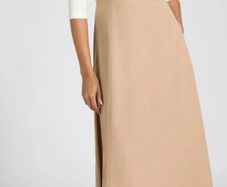 Camel & Cream Dress With Pockets