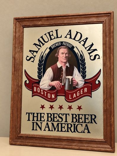 Vintage Sam Adams Mirror