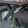 Solid Wood Dining Table with Chairs & Bench 6 Seater Image 2