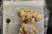 Cute bow tie dog brooch (new, multiple)