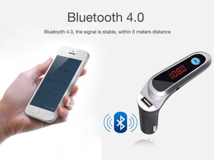 Wireless Bluetooth FM Transmitter AUX USB Charger Car Kit Handsfree for Phone IE