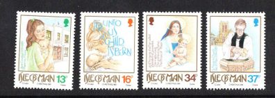 1989 Isle of Man World Christmas 50th Anniversary of Jane Crookall Maternity Home and 75th Anniversary of St. Ninian's Church, Douglas Commemorative Stamp Mint Never Hinged (MNH)