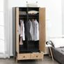 Double Wardrobe with Drawers 90 x 50 x 190 cm Image 10