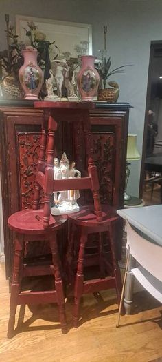 3 X Vintage Bar Stools Read