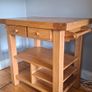 Solid Oak Kitchen Trolley Image 2