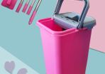 Wash & Dry Flat Mop & Bucket Cleaning System + FREE Additional Mop Head