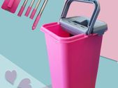 Wash & Dry Flat Mop & Bucket Cleaning System + FREE Additional Mop Head