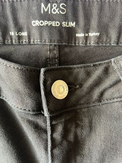 M&S Black Cropped Jeans