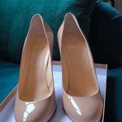 Louboutin Nude Fifi 100 patent calf (39.5 / 6.5 no half on adverts)