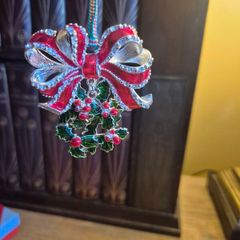 Newbridge Holly with Bow Hanging Decoration, Multi