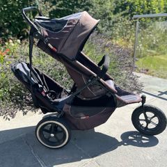 Phil & Teds Sport double buggy with carrycot