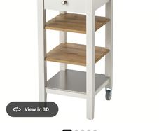 Ikea Stenstorp Kitchen trolley/island in White/Oak