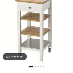 Ikea Stenstorp Kitchen trolley/island in White/Oak
