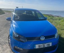Blue Volkswagen polo 161