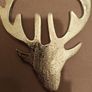 Hanging metal christmas stag decoration Image 2