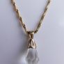 Antique Gold Filled Hayseed Chain Necklace and Pendant length 12" Image 6
