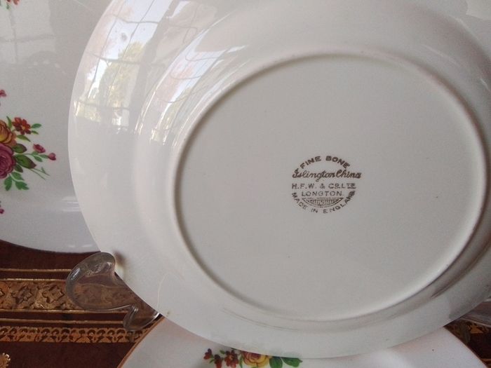China Tea Plates+ Sugar Bowl