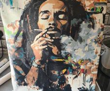 Bob Marley painting
