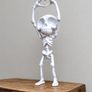 Skeleton Heart Hands Figurine Cute Halloween Decoration Image 2