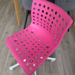 Ikea swivel pink chair