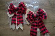 Two Christmas bows