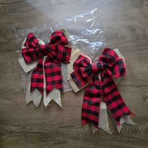 Two Christmas bows